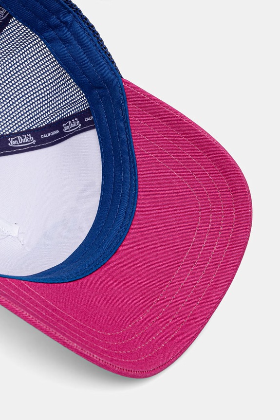 Von Dutch čiapka so šiltom pánska bavlnená modrá VD.1.CT.SURF
