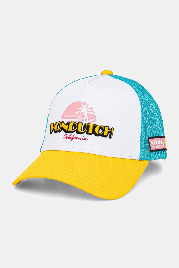 Von Dutch czapka z daszkiem męska bawełniana turkusowy VD.1.CT.SURF