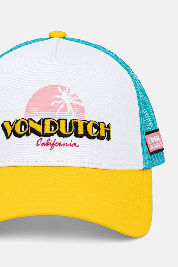 Von Dutch czapka z daszkiem męska bawełniana VD.1.CT.SURF turkusowy SS26