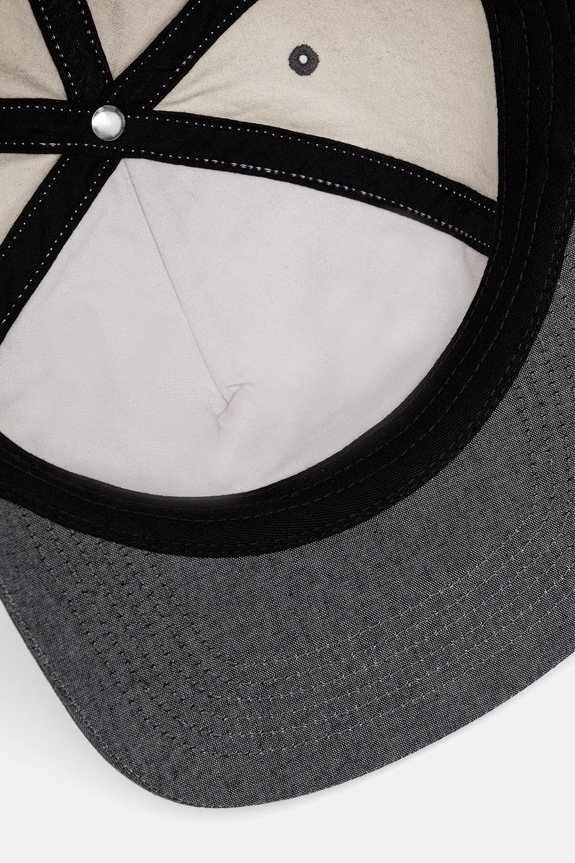 by Parra Yarn bird czapka z daszkiem snapback bawełniana męska beżowy 55391