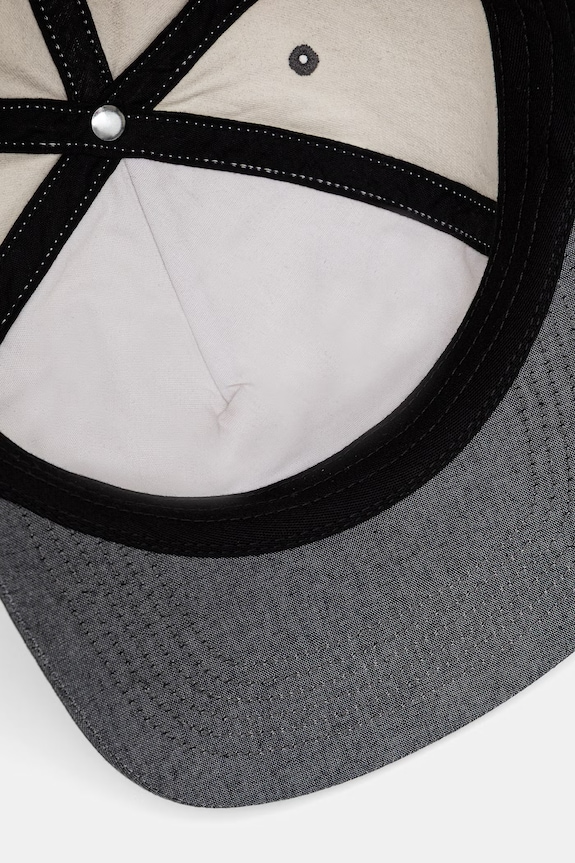 by Parra Yarn bird czapka z daszkiem snapback bawełniana męska beżowy 55391
