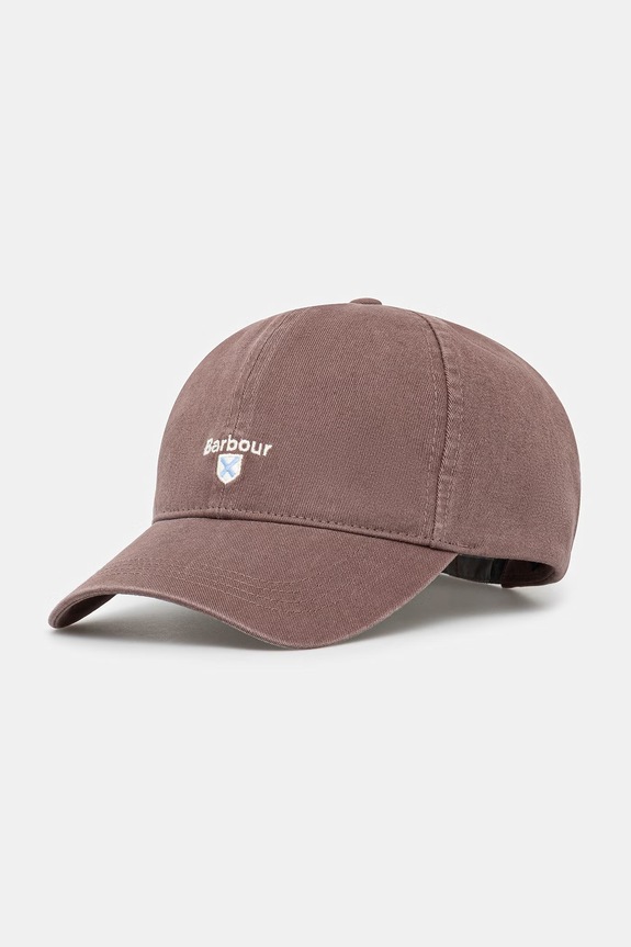 Barbour MHA0274PU57 czapka bejsbolowa bawełniana męska brązowy MHA0274PU57
