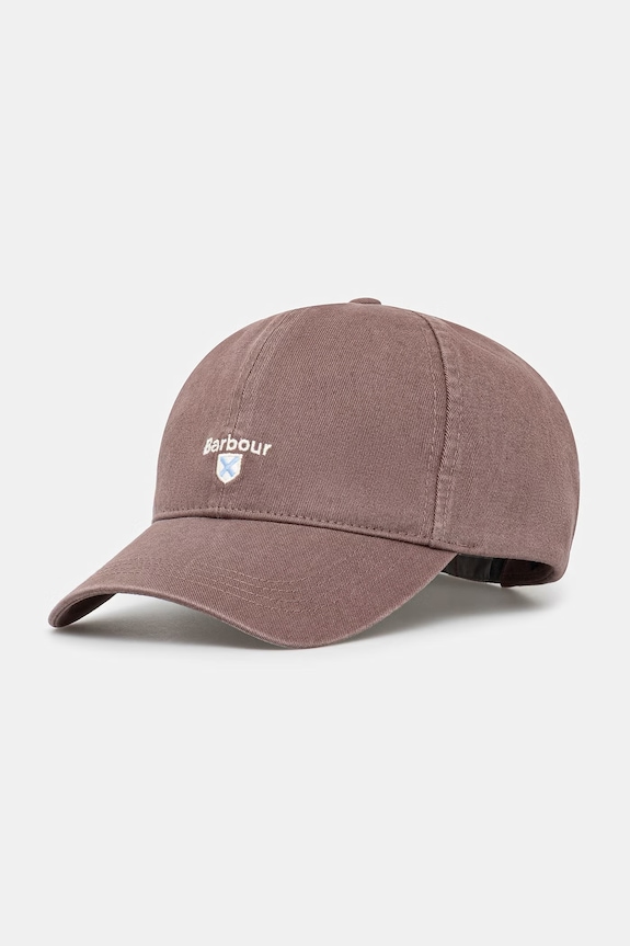 Barbour MHA0274PU57 czapka bejsbolowa bawełniana męska brązowy MHA0274PU57
