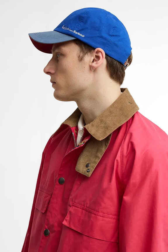 Barbour x Paul Smith Καπέλο μπέιζμπολ βαμβακερό Ανδρικό MHA0964BL71