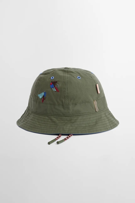 Barbour x Paul Smith 6 Panel καπέλο βαμβακερό Ανδρικό MHA0965GN32 πράσινο SS26