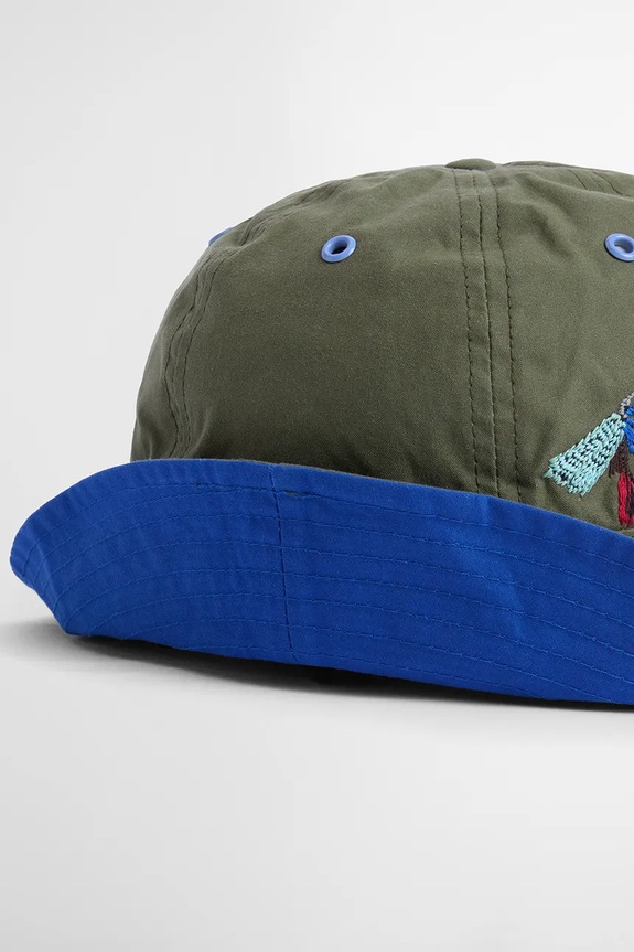 Barbour x Paul Smith 6 Panel καπέλο βαμβακερό Ανδρικό πράσινο MHA0965GN32