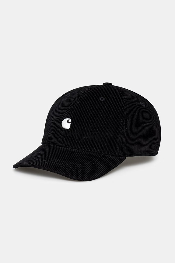 Carhartt WIP Harlem Cap бейсболка вельветова чоловіча чорний I036729.K02XX