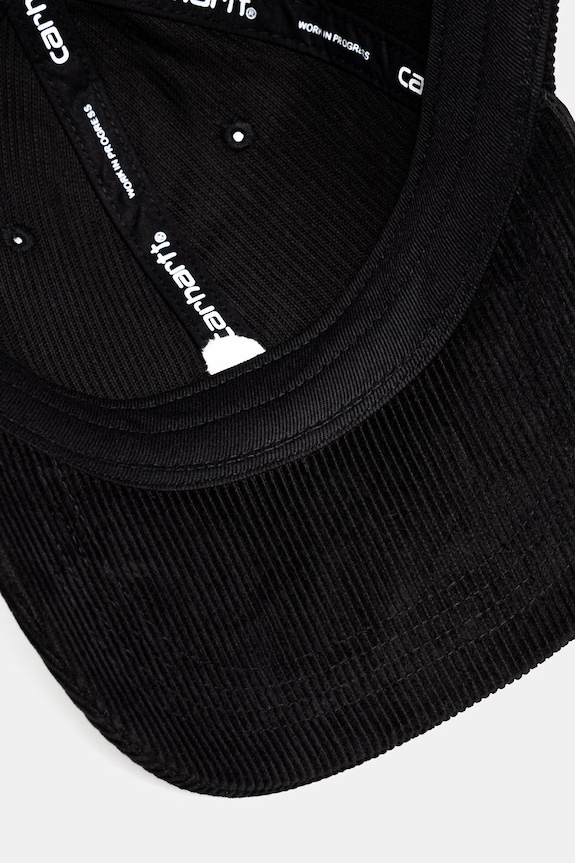 Carhartt WIP Harlem Cap бейсболка вельветова чоловіча чорний I036729.K02XX
