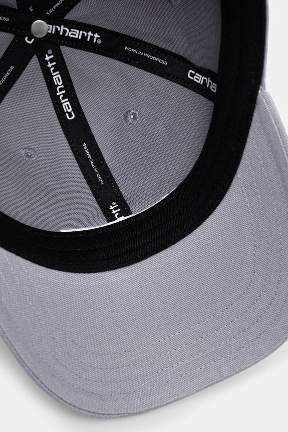 Carhartt WIP Canvas Script Cap бейсболка бавовняна чоловіча блакитний I028876.1SFXX