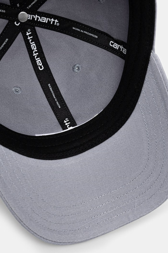 Carhartt WIP Canvas Script Cap бейсболка бавовняна чоловіча блакитний I028876.1SFXX