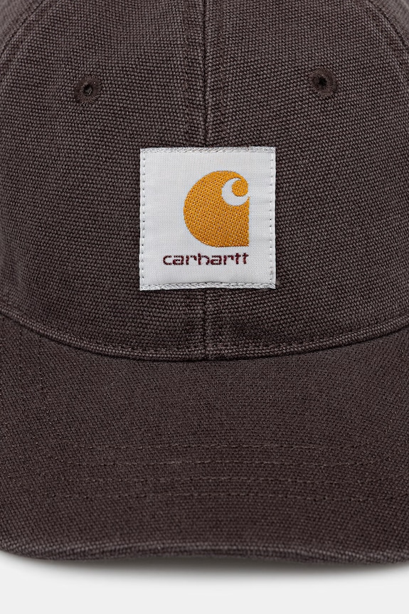 Carhartt WIP Canvas Cap șapcă de baseball din bumbac pentru bărbați I036654.3IS06 maro SS26