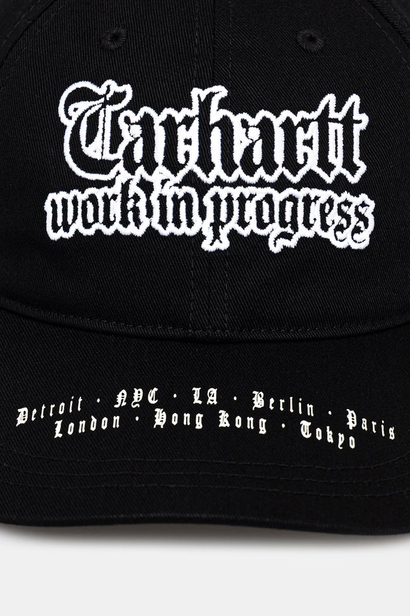 Carhartt WIP World Tour Cap кепка бавовняна чоловіча I036341.0D2XX чорний SS26