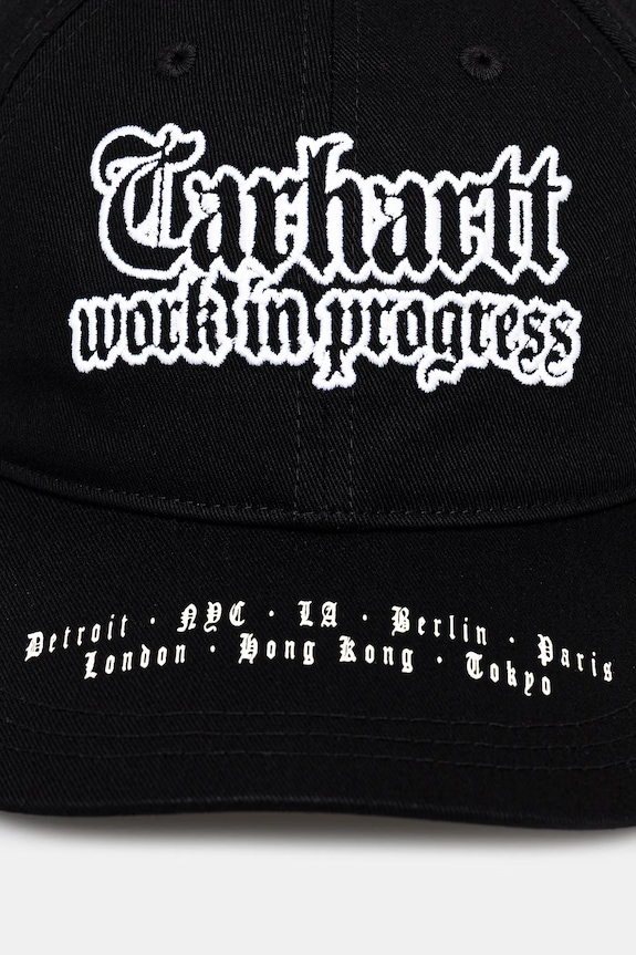 Carhartt WIP World Tour Cap кепка бавовняна чоловіча I036341.0D2XX чорний SS26