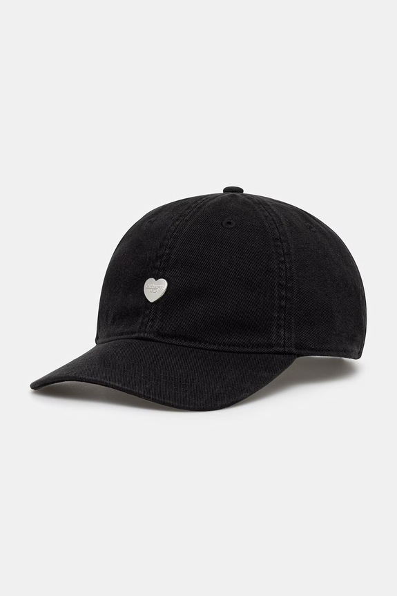 Carhartt WIP Heart Metal Cap бейсболка бавовняна чоловіча чорний I036302.0M4XX