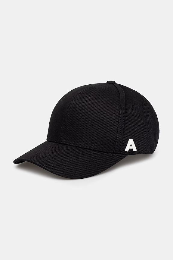 Ader Error czapka z daszkiem bawełniana męska czarny BM41FYHW0207BK