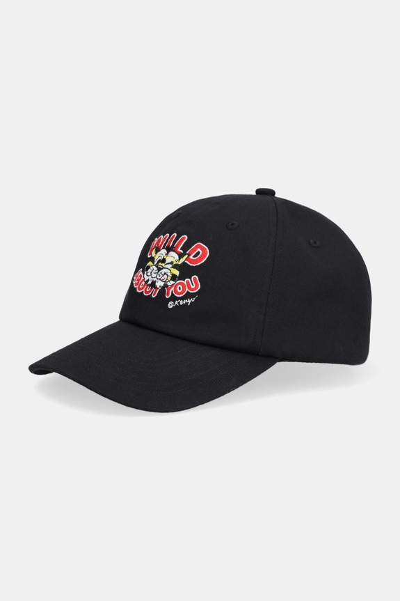Kenzo șapcă de baseball din bumbac bumbac negru FG58AC631F42