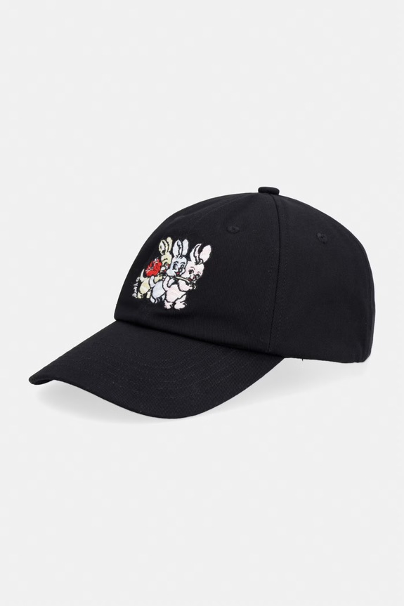Kenzo czapka z daszkiem bawełniana bawełna czarny FG58AC101F45