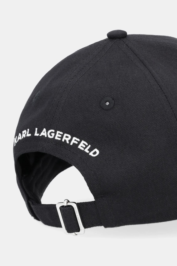 Dodaci Pamučna kapa sa šiltom Karl Lagerfeld IKON B1W33019 crna