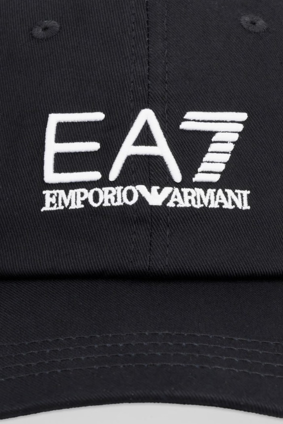 Памучна шапка с козирка EA7 Emporio Armani AF15502.7X000592 черен SS26
