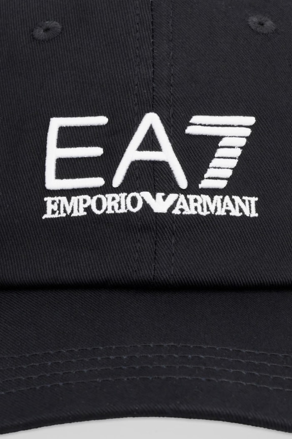 Памучна шапка с козирка EA7 Emporio Armani AF15502.7X000592 черен SS26