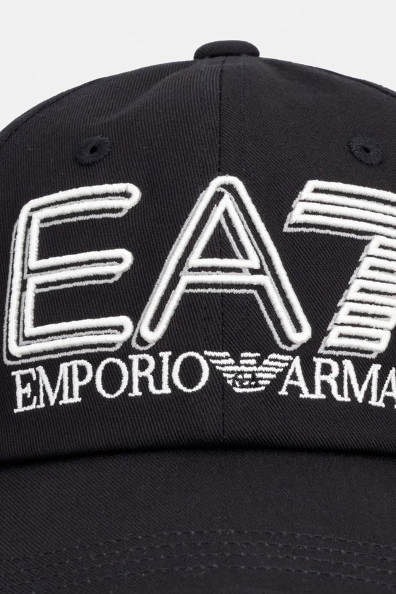 EA7 Emporio Armani șapcă de baseball din bumbac AF15502.7X000597 negru SS26