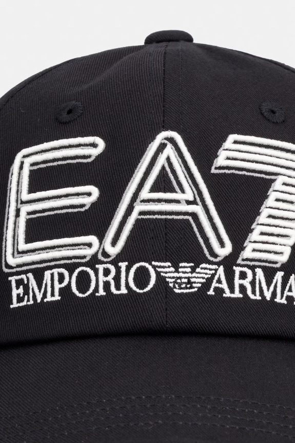 EA7 Emporio Armani șapcă de baseball din bumbac AF15502.7X000597 negru SS26