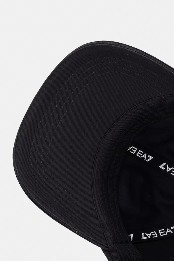 EA7 Emporio Armani șapcă de baseball din bumbac negru AF15502.7X000597