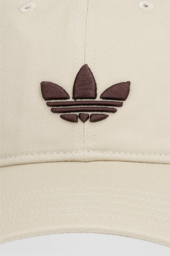 Βαμβακερό καπέλο του μπέιζμπολ adidas Originals KC8036 μπεζ SS26