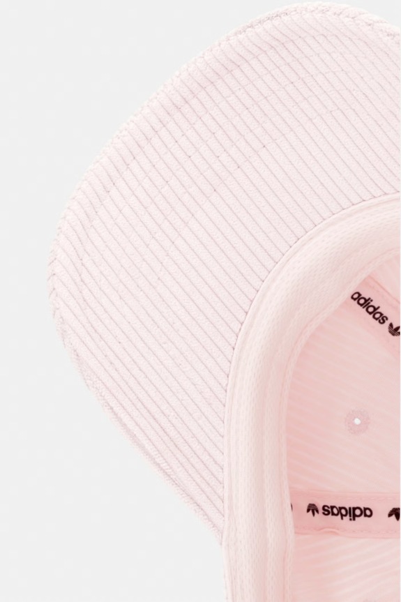 Manšestrová kšiltovka adidas Originals růžová KC8051