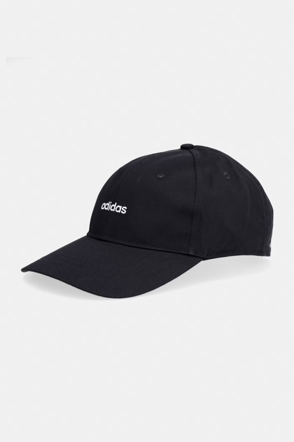 Βαμβακερό καπέλο του μπέιζμπολ adidas βαμβάκι μαύρο KD2109