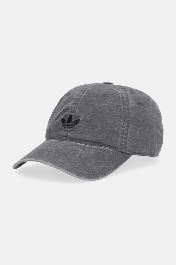 Βαμβακερό καπέλο του μπέιζμπολ adidas Originals βαμβάκι γκρί KE0856