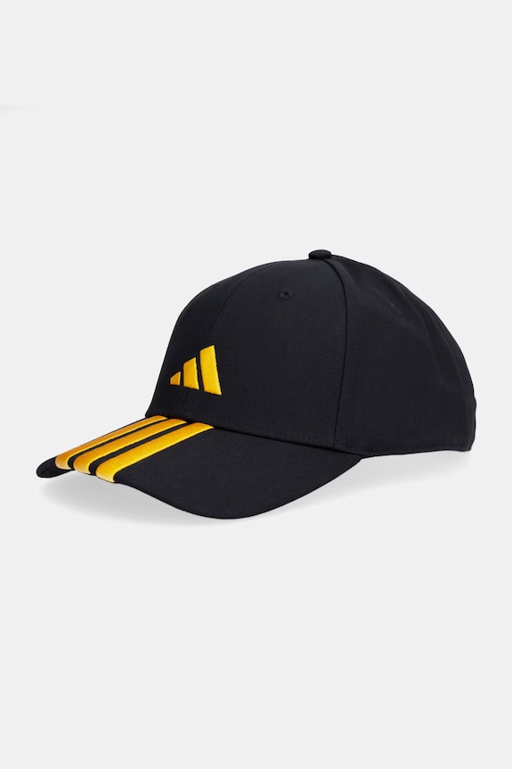 Βαμβακερό καπέλο του μπέιζμπολ adidas απλικέ μαύρο KE5879