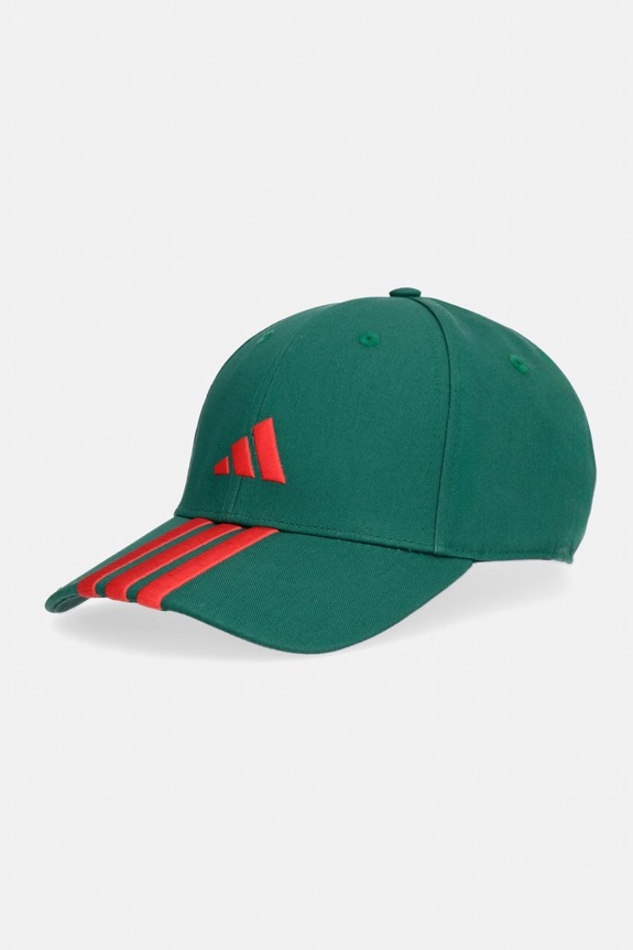 Βαμβακερό καπέλο του μπέιζμπολ adidas απλικέ πράσινο KG0850