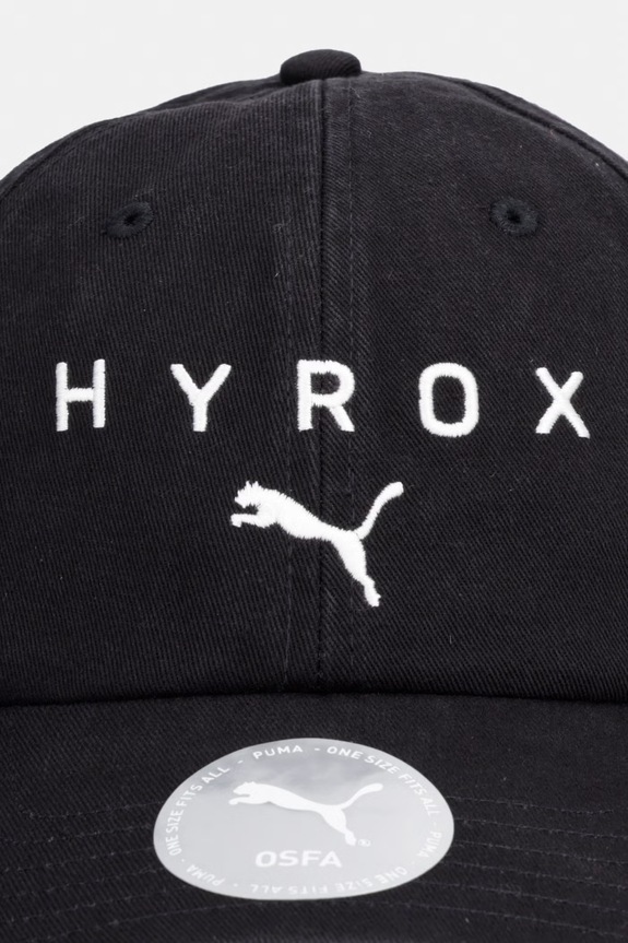 Puma czapka z daszkiem bawełniana BB HYROX 026796 czarny SS26