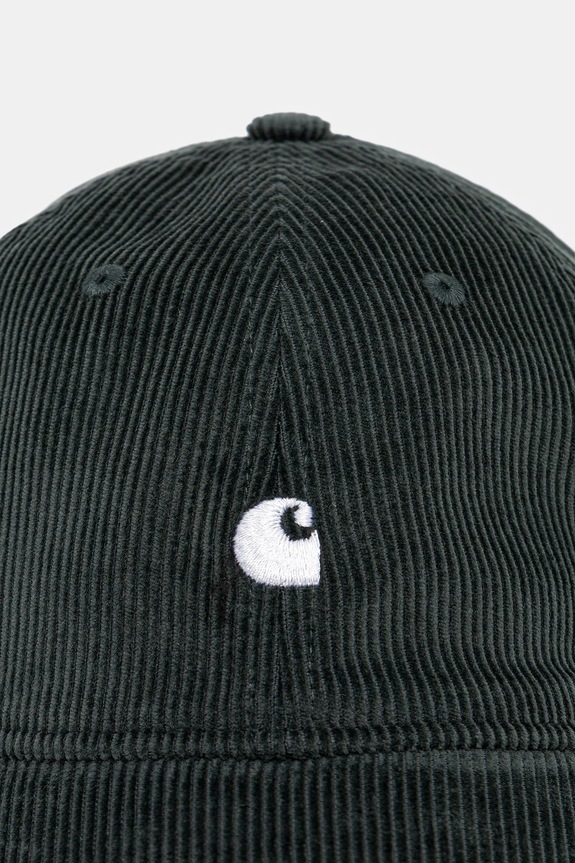 Вельветовая кепка Carhartt WIP Harlem Cap I036729.3T3XX зелёный SS26