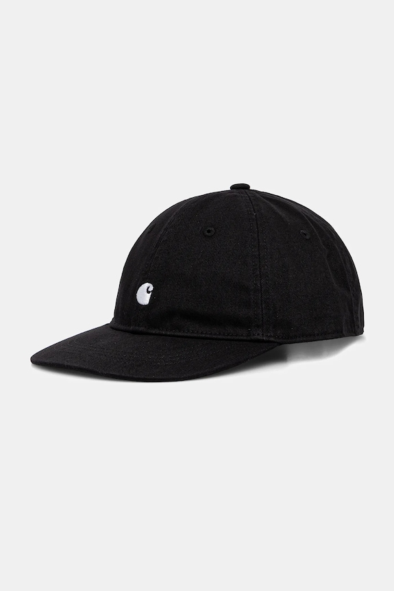 Pamučna kapa sa šiltom Carhartt WIP Madison Logo Cap natpis crna I036730.0D2XX