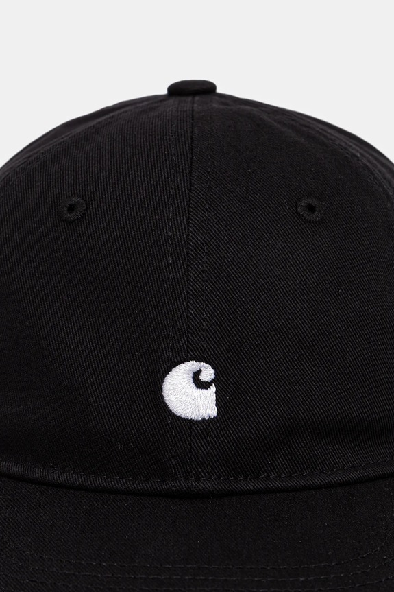Pamučna kapa sa šiltom Carhartt WIP Madison Logo Cap I036730.0D2XX crna SS26