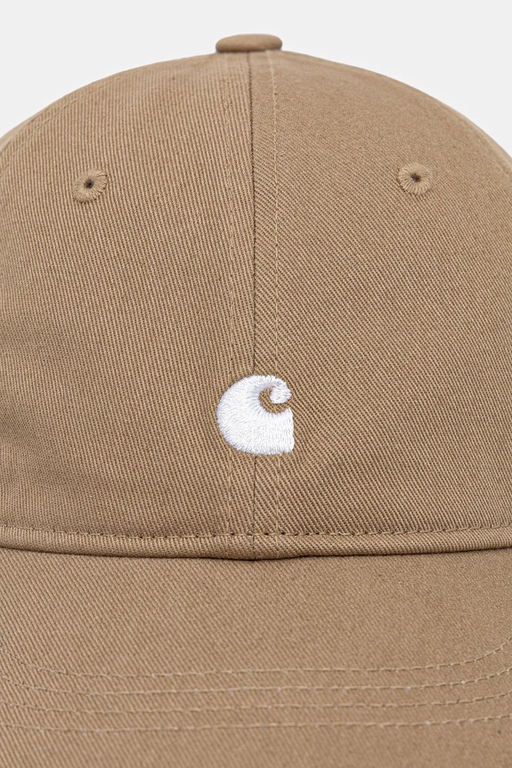 Carhartt WIP berretto da baseball in cotone Madison Logo Cap I036730.1Q5XX marrone SS26