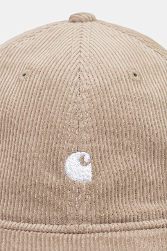 Бавовняна бейсболка Carhartt WIP Harlem Cap I036729.11DXX бежевий SS26