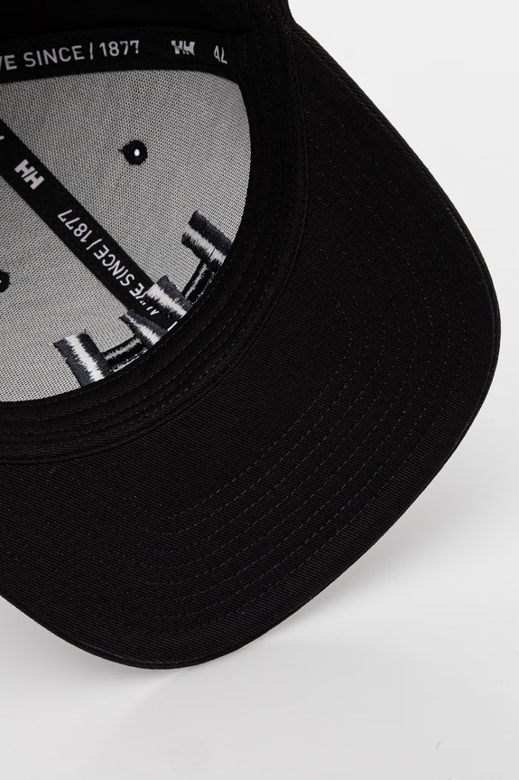 Helly Hansen czapka baseballowa bawełniana czarny 67648