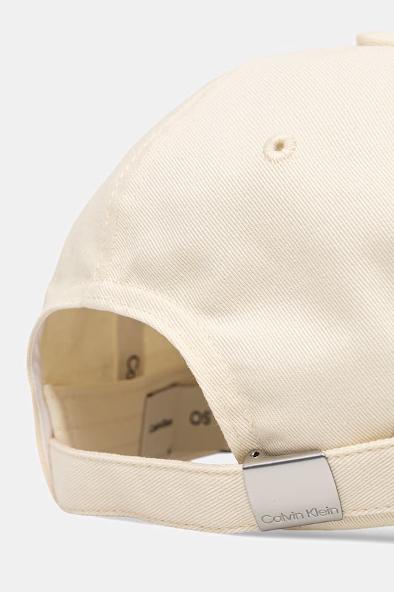 Akcesoria Calvin Klein czapka z daszkiem bawełniana LV04D5084G beżowy