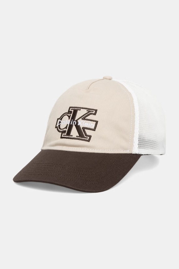 Calvin Klein trucker cap beżowy LV04D5092G