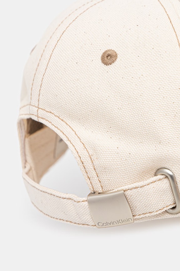 Akcesoria Calvin Klein czapka z daszkiem bawełniana LV04F5061G beżowy