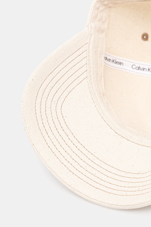 Calvin Klein czapka z daszkiem bawełniana beżowy LV04F5061G