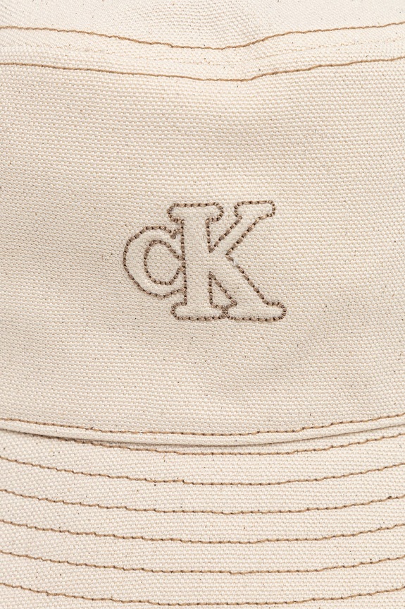 Calvin Klein bucket hat din bumbac LV04F5062G bej SS26