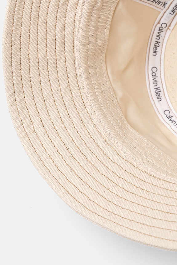 Calvin Klein bucket hat din bumbac bej LV04F5062G