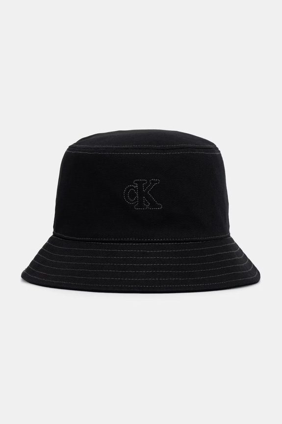Calvin Klein bucket hat din bumbac negru LV04F5062G