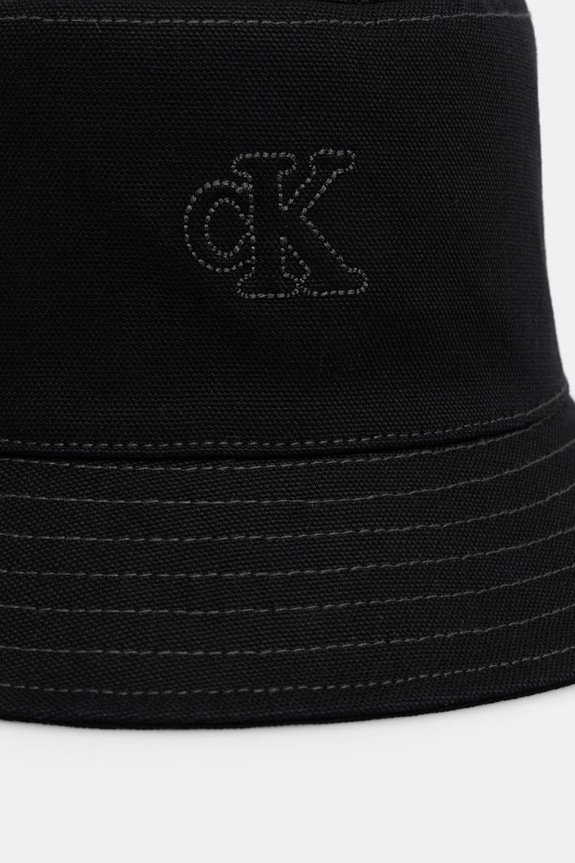 Calvin Klein bucket hat din bumbac LV04F5062G negru SS26