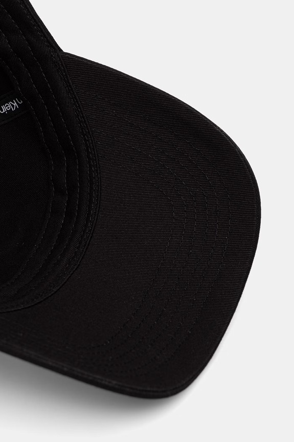 Calvin Klein czapka z daszkiem bawełniana LV04F5064G czarny