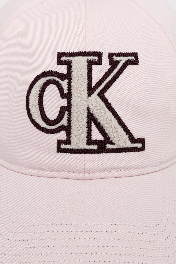Calvin Klein czapka bejsbolówka bawełniana LV04F5065G różowy SS26
